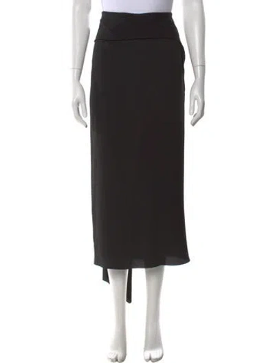 Pre-owned Dries Van Noten Midi Length Skirt In Black