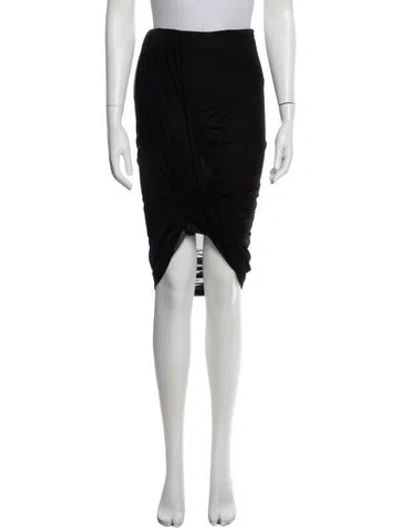 Pre-owned Dries Van Noten Midi Length Skirt In Black