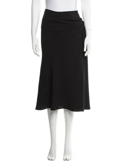 Pre-owned Dries Van Noten Midi Length Skirt In Black