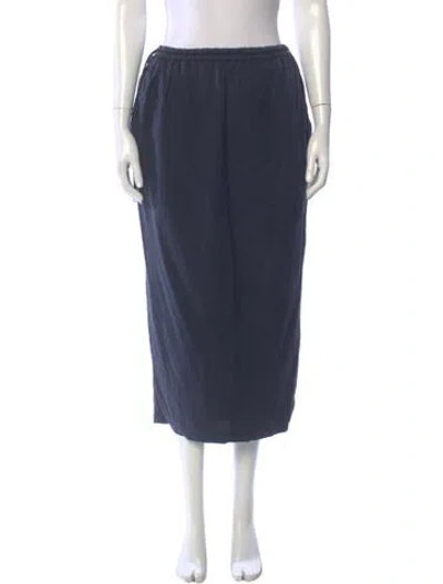 Pre-owned Dries Van Noten Midi Length Skirt In Blue