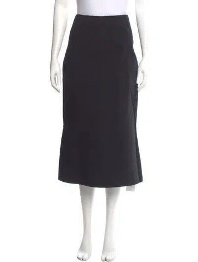 Pre-owned Dries Van Noten Midi Length Skirt In Gray