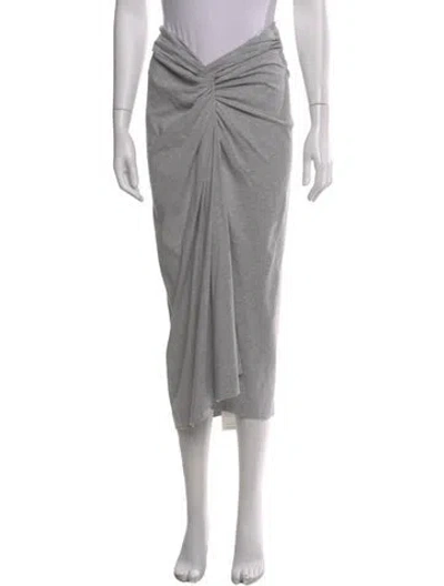 Pre-owned Dries Van Noten Midi Length Skirt In Gray