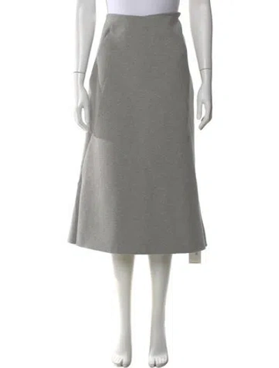 Pre-owned Dries Van Noten Midi Length Skirt In Gray