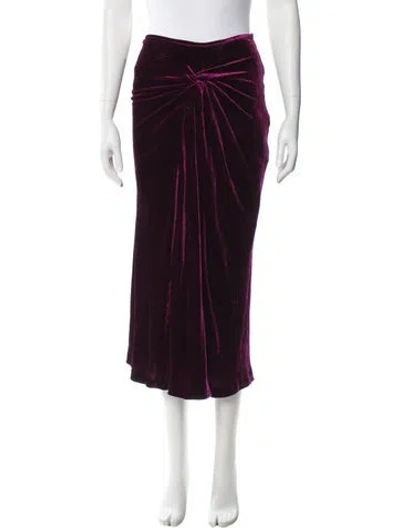 Pre-owned Dries Van Noten Midi Length Skirt In Purple