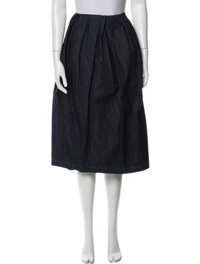 Pre-owned Dries Van Noten Midi Length Skirt W/ Tags In Blue