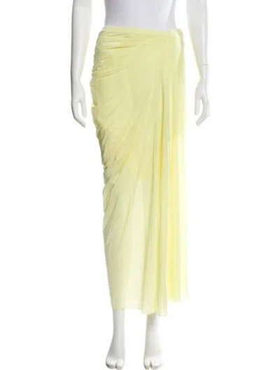 Pre-owned Dries Van Noten Midi Length Skirt In Yellow