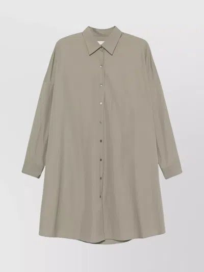 Dries Van Noten Midi Shirt Dress Dropped Shoulders