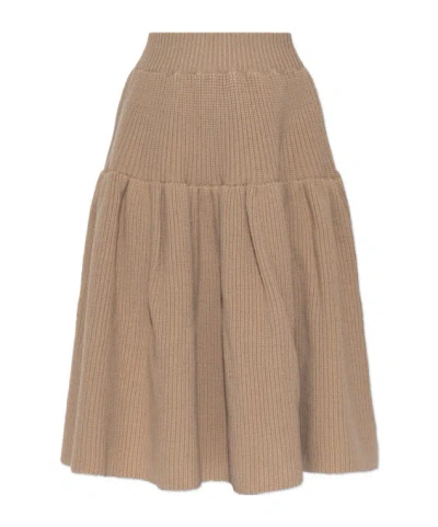 Dries Van Noten Midi Skirt In Brown