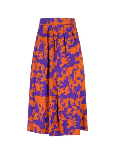 Dries Van Noten Midi Skirt In Multi
