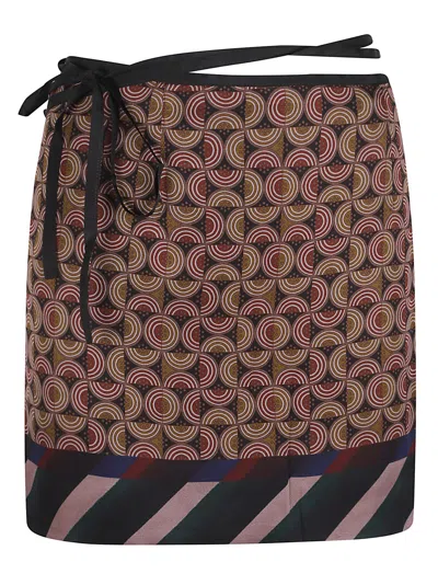 Dries Van Noten Midi Skirts In Multi