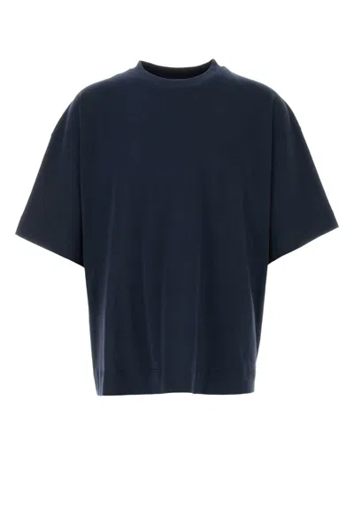 Dries Van Noten Midnight Blue Cotton Heno Oversize T Shirt
