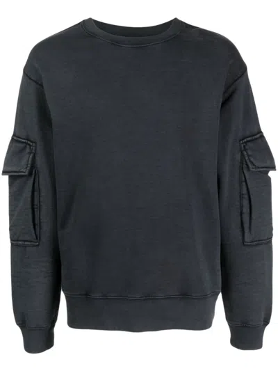 Dries Van Noten Cotton Sweatshirt In Dark Blue