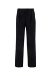 Dries Van Noten Penrud Pinstripe Pleated Wool Trousers In Dark Blue