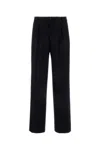 Dries Van Noten Penrud Pinstripe Pleated Wool Trousers In Navy