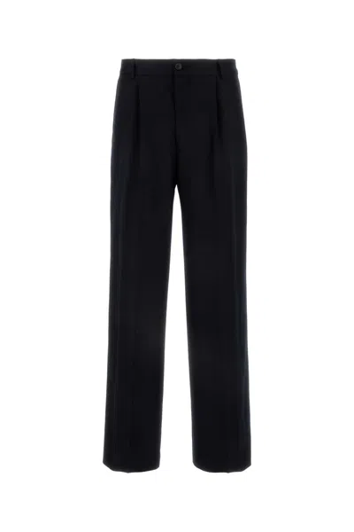 DRIES VAN NOTEN MIDNIGHT BLUE WOOL PENRUD PANT