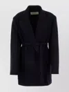 Dries Van Noten Women Midnight Blue Wool Blend Bless Coat In Blue
