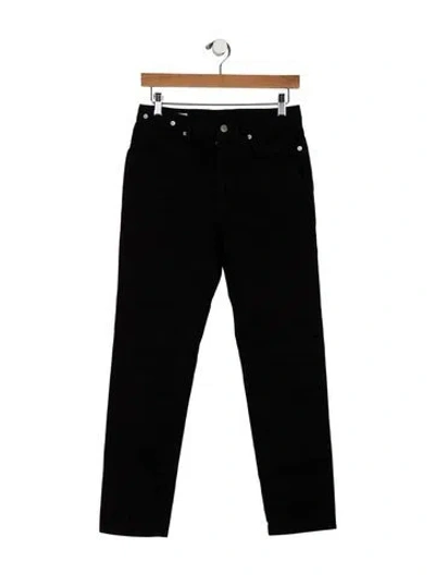 Pre-owned Dries Van Noten Mid-rise Straight Leg Jeans In Black