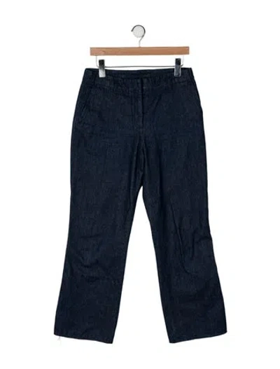 Pre-owned Dries Van Noten Mid-rise Straight Leg Jeans In Blue