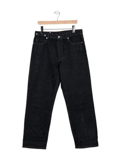 Pre-owned Dries Van Noten Mid-rise Straight Leg Jeans In Blue
