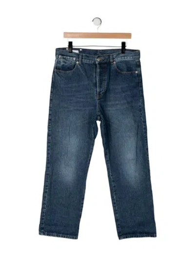 Pre-owned Dries Van Noten Mid-rise Straight Leg Jeans In Blue