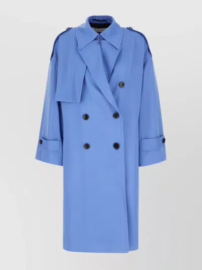 DRIES VAN NOTEN MILITARY STYLE TRENCH COAT EPAULETTES
