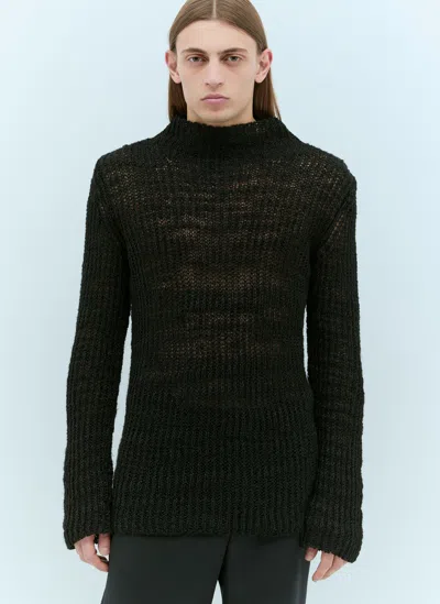 Dries Van Noten Milla Knit Sweater In Black