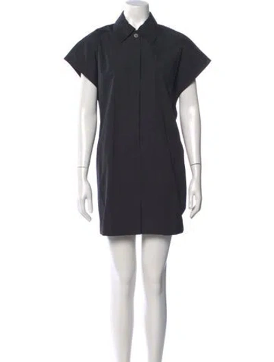 Pre-owned Dries Van Noten Mini Dress In Gray