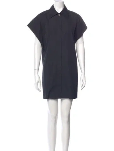 Pre-owned Dries Van Noten Mini Dress In Gray