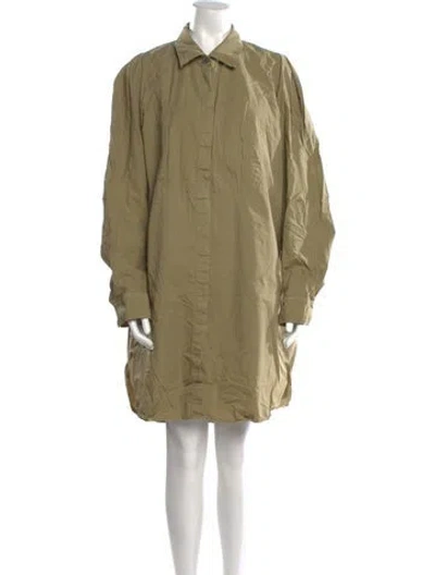 Pre-owned Dries Van Noten Mini Dress In Green