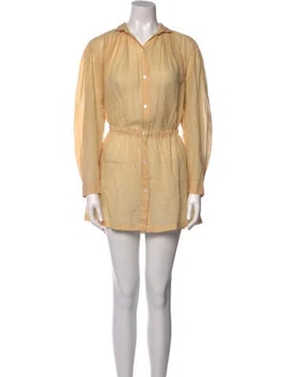 Pre-owned Dries Van Noten Mini Dress In Neutral