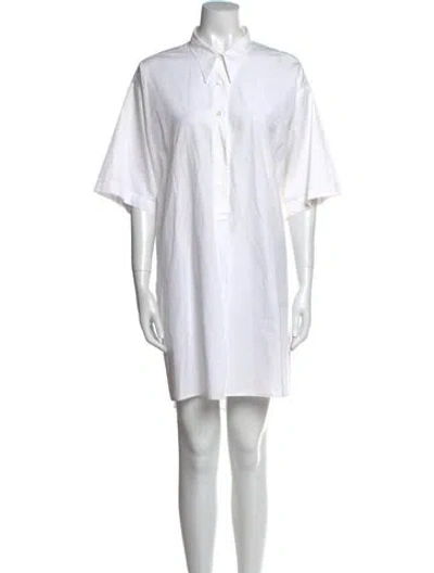 Pre-owned Dries Van Noten Mini Dress In White