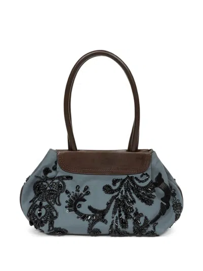 Dries Van Noten Mini Embroidered Shoulder Bag In Multi