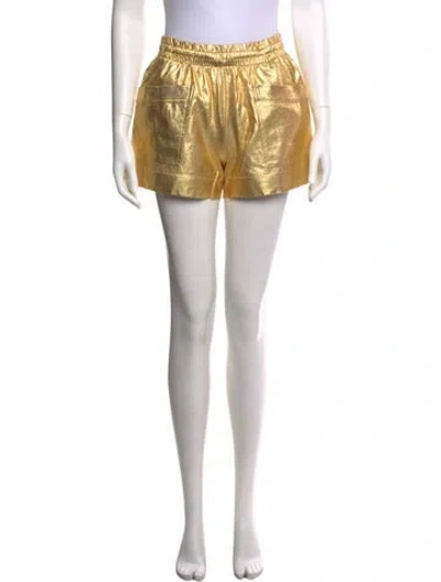 Pre-owned Dries Van Noten Mini Shorts W/ Tags In Gold