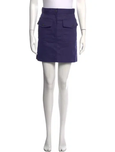 Pre-owned Dries Van Noten Mini Skirt In Blue