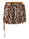Dries Van Noten Gabrina Skirt Featuring Tie And Sequin Embellishments In Multi