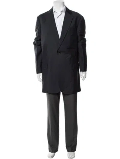 Pre-owned Dries Van Noten Mohair Blazer W/ Tags In Blue