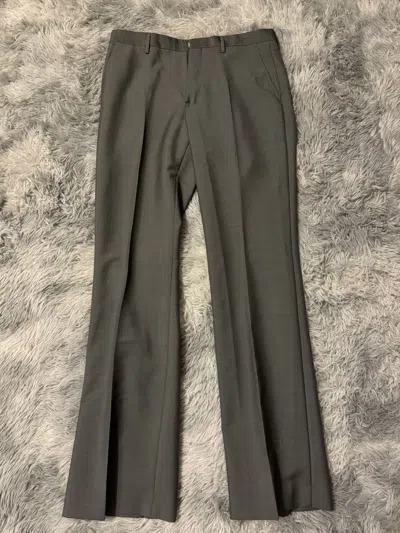 Pre-owned Dries Van Noten Mohair Wool Classy Trouser In Gray