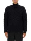 Dries Van Noten Mello Crewneck Jumper In Blue