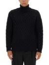 Dries Van Noten Mello Crewneck Jumper In Blue