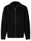 Dries Van Noten Black Wool Zip-up Cardigan