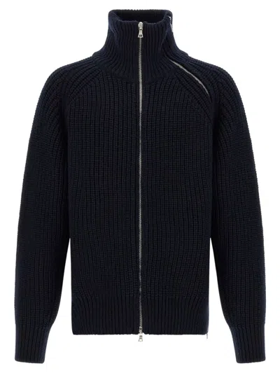 DRIES VAN NOTEN DRIES VAN NOTEN MONTY FULL-ZIP TURTLENECK SWEATER IN BLACK
