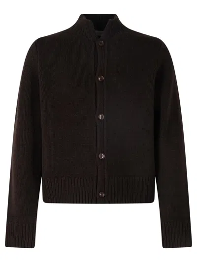 Dries Van Noten Moorea Wool Cardigan Clothing In Brown