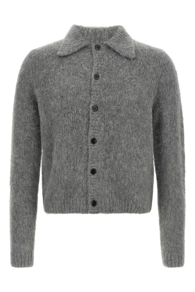 Dries Van Noten 'mora' Cardigan In Gray
