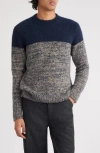 Dries Van Noten Knitted Crewneck Sweater In Navy 509