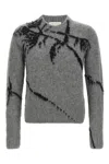 Dries Van Noten Grey Wool Blend Sweater Men In Gray