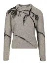 Dries Van Noten Mouche Sweater In Alpaca Blend In Gray