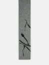 Dries Van Noten 'mouton' Grey Alpaca Blend Scarf In Gray