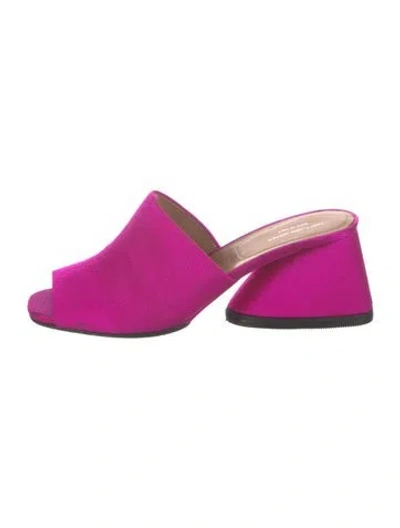 Pre-owned Dries Van Noten Mules In Pink