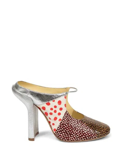 DRIES VAN NOTEN MULTI-COLOR PATCHWORK HEEL
