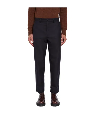 Dries Van Noten Multi-pocket Casual Pants In Blue